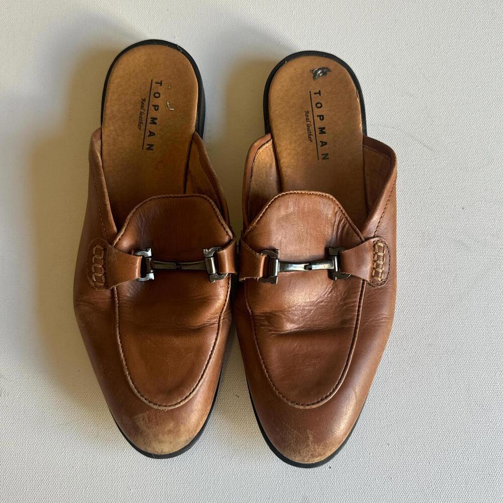 Brown Leather Top Man - image 1